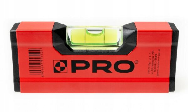 POZIOMNICA PRO600 MAL. CZERWONA 12 CM