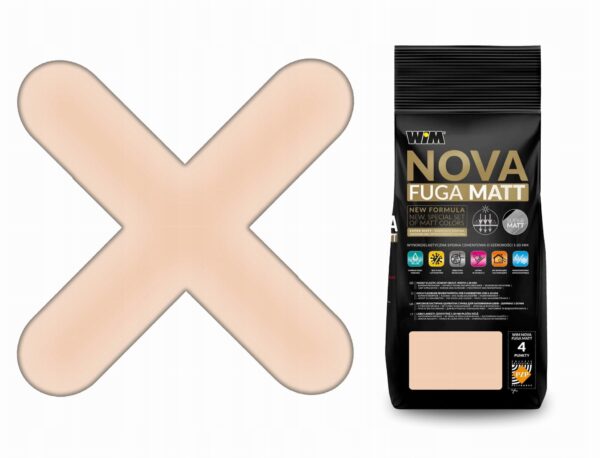 WIM NOVA FUGA MATT ZAPRAWA DO FUGOWANIA 2 KG - CAPPUCINO 1/47
