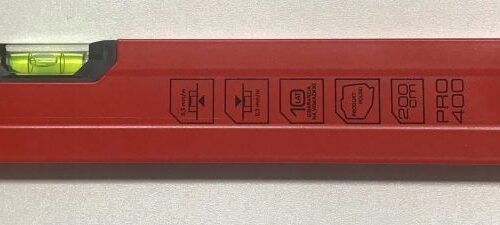 POZIOMNICA PRO400 MAL. CZERWONA 200 CM