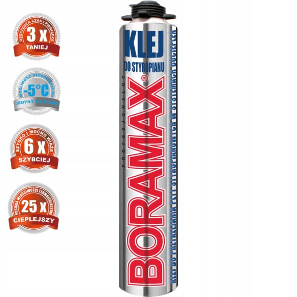 Klej do styropianu BORAMAX 750 ml