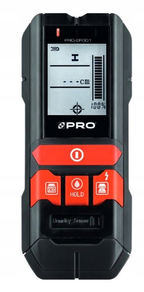 Miernik wilgoci, wykrywacz drewna, metalu, przewodów Pro PRO-EP001
