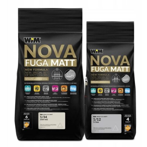 WIM NOVA FUGA MATT ZAPRAWA DO FUGOWANIA 5 KG - MANHATTAN 1/10