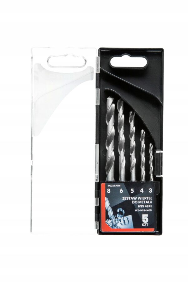 Zestaw wierteł do metalu HSS 4241 5szt. PRO