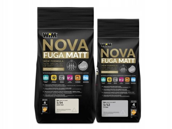 WIM NOVA FUGA MATT ZAPRAWA DO FUGOWANIA 5 KG - CZEKOLADA 1/44