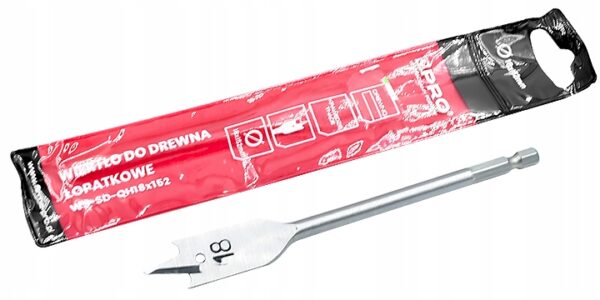 WIERTŁO DO DREWNA ŁOPATKOWE 18x152 MM WS-SD-QH18x152