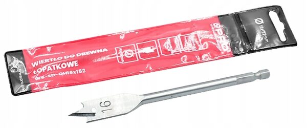 WIERTŁO DO DREWNA ŁOPATKOWE 16x152 MM WS-SD-QH16x152