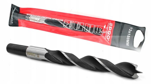 WIERTŁO DO DREWNA SPIRALNE 12x150 MM WS-BPD-SC12x150