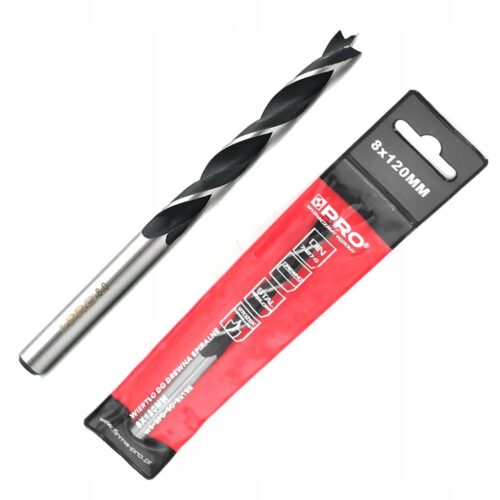 WIERTŁO DO DREWNA SPIRALNE 8x120 MM WS-BPD-SC8x120