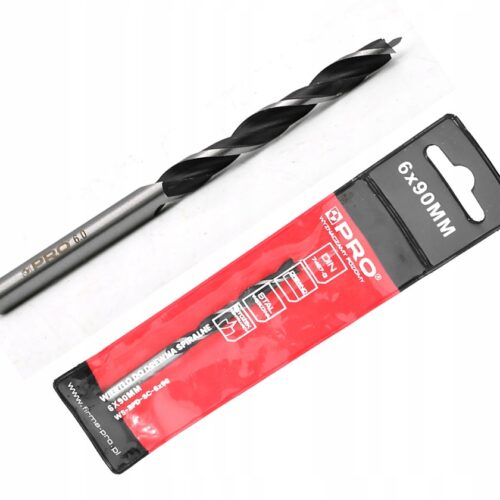 WIERTŁO DO DREWNA SPIRALNE 6x90 MM WS-BPD-SC6x90