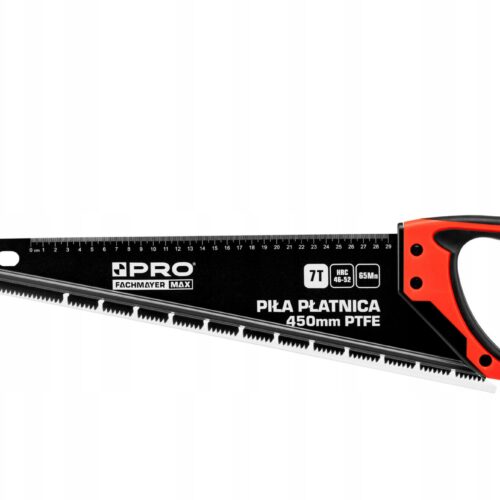 PRO PIŁA RĘCZNA PŁATNICA 450MM 7TPI PTFE PIŁA DO DREWNA TEFLONOWA + OSŁONA