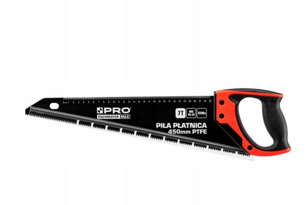 PRO PIŁA RĘCZNA PŁATNICA 450MM 7TPI PTFE PIŁA DO DREWNA TEFLONOWA + OSŁONA