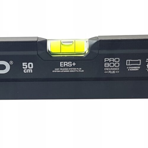 POZIOMNICA PRO800 MAL. CZARNA 1xFREZ. 50 CM