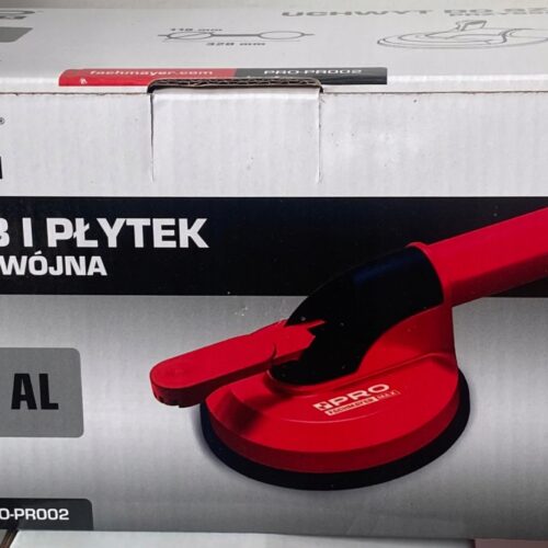 UCHWYT DO SZYB I PŁYTEK PRZYSSAWKA PODWÓJNA 120KG
