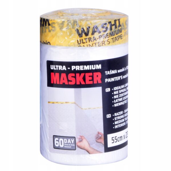 Masker z folią malarską Blue dolphin 55 cm x 23 m