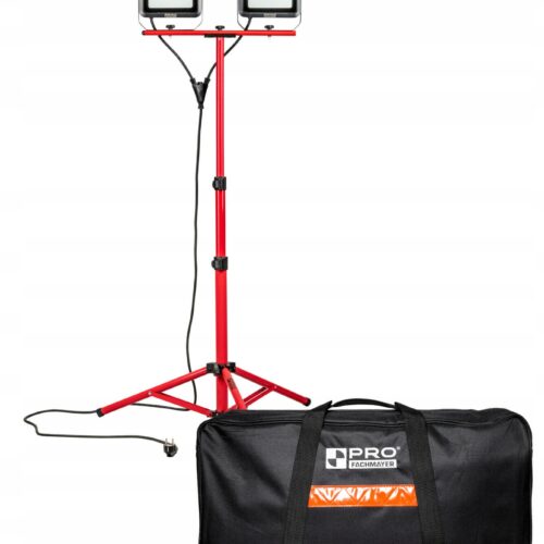 REFLEKTOR LED ZE STATYWEM W POKROWCU IP65 2x100W 16000LM