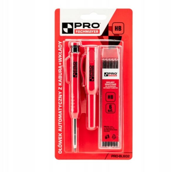 PRO OŁÓWEK AUTOMATYCZNY Z WKŁADAMI GRAFITOWYMI- 6 SZT.