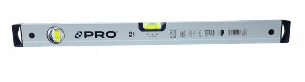 POZIOMNICA PRO600 Plus, biała, libella 2% 60cm