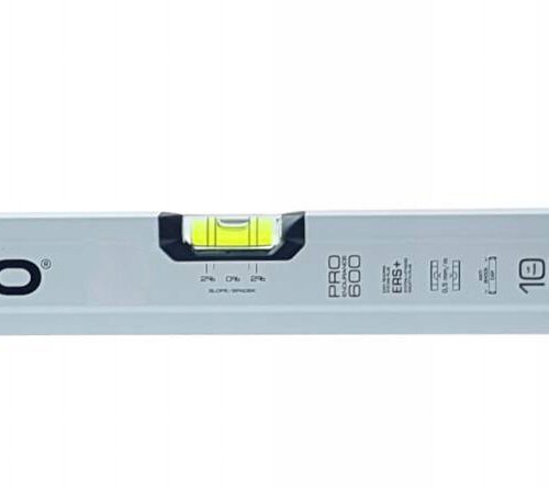 POZIOMNICA PRO600 Plus, biała, libella 2% 150cm