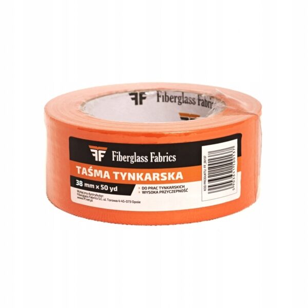 TAŚMA TYNKARSKA 48MM/50YD POMARAŃCZOWA FIBERGLASS