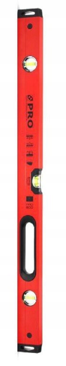 POZIOMNICA PRO800 MAL. CZERWONA UCHW. 80 CM