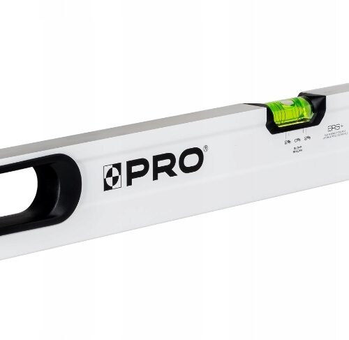 POZIOMNICA PRO800 MAL. BIAŁA 2xFREZ. LIBELLA 2% 100 CM