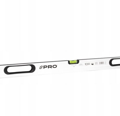 POZIOMNICA PRO800 MAL. BIAŁA 2xFREZ. LIBELLA 2% 200 CM