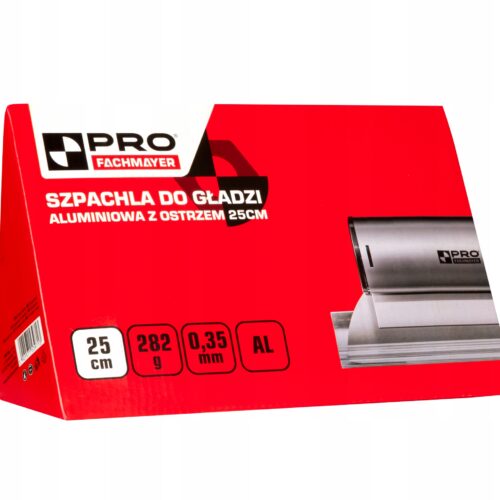 image-592.jpeg SZPACHLA DO GŁADZI ALUMINIOWA Z OSTRZEM 100CM 0.35MM PRO-PC455