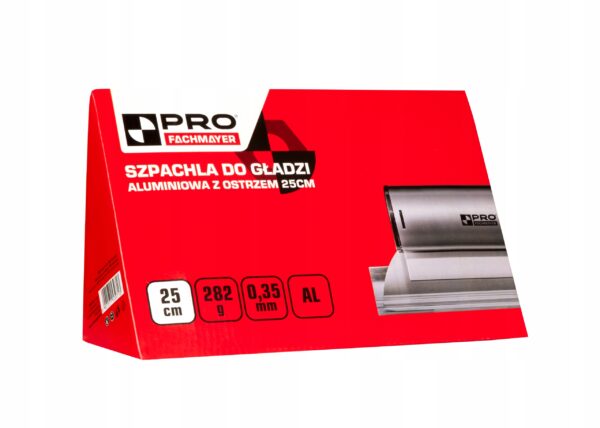 SZPACHLA DO GŁADZI ALUMINIOWA Z OSTRZEM 80CM 0.35MM PRO-PC454