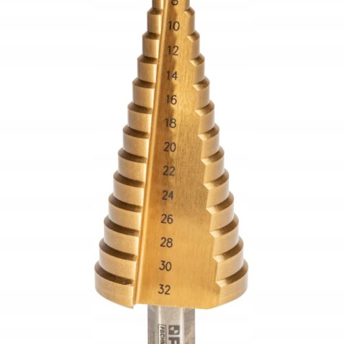 image-624.jpeg WIERTŁO STOPNIOWE TYTANOWANE HSS M2 TIN 4-32 MM