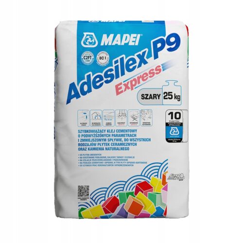 Mapei 25 kg ADESILEX P9 EXPRESS SZARY