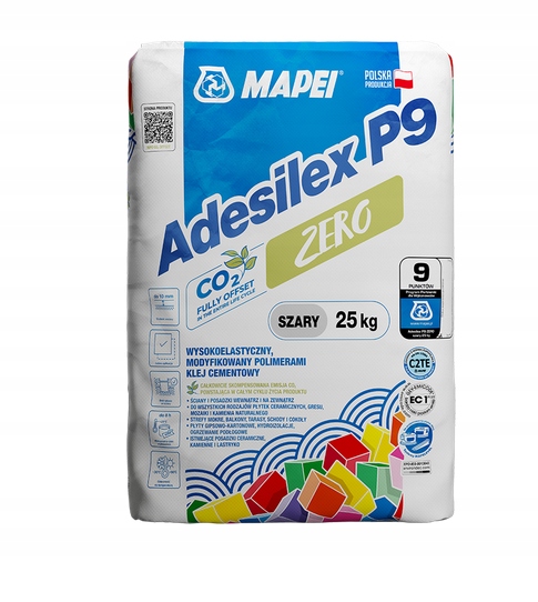 MAPEI ADESILEX P9 ZERO Zaprawa klejowa KLEJ DO PŁYTEK SZARY 25 kg