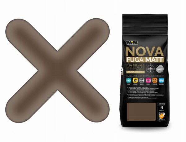 WIM NOVA FUGA MATT ZAPRAWA DO FUGOWANIA 2 KG - CZEKOLADA 1/44
