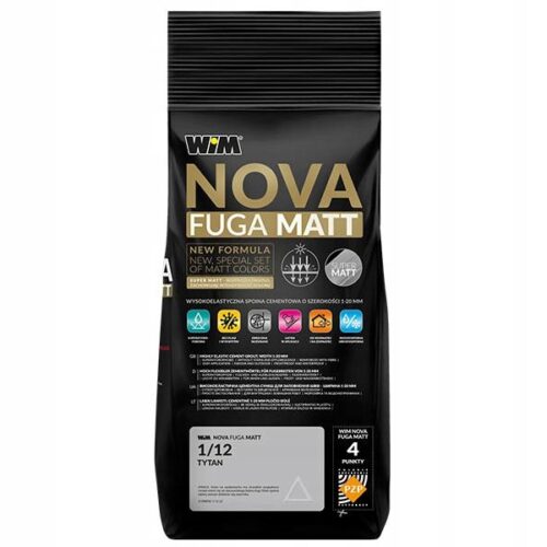 WIM NOVA FUGA MATT ZAPRAWA DO FUGOWANIA 2 KG - MAGNOLIA 1/60