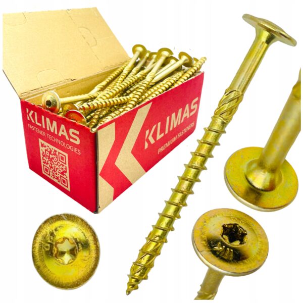 WKRĘT KONSTRUK. Z ŁBEM POD. I GNIAZDEM TX 8,0X160 /25SZT./ WKRĘT-MET