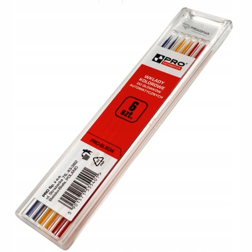 image-726.jpeg Wkłady kolorowe do ołówków automatycznych 6 szt NIEBIESKI CZERWONY ŻÓŁTY