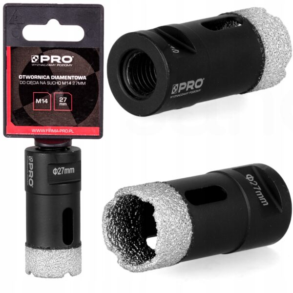 OTWORNICA DIAMENTOWA DO CIĘCIA NA SUCHO M14 27MM WA-HS-D27M14