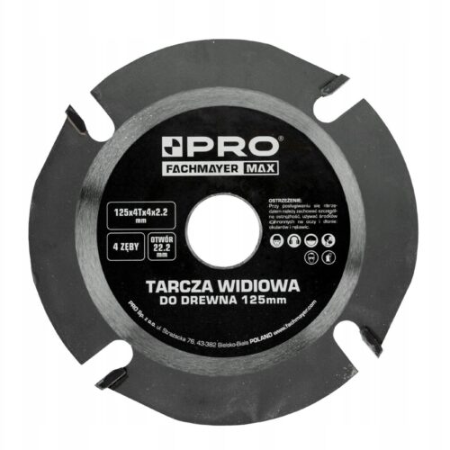 TARCZA UNIW. "SPEED DISC" Z FUNK. STRUGA WID. 125x4Tx4/2.2x22.23 4 ZĘBY PRO