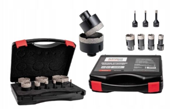 ZESTAW OTWORNIC DIAM. DO CIĘCIA NA SUCHO M14 6,8,10,12,20,35,45,50,68-9SZT