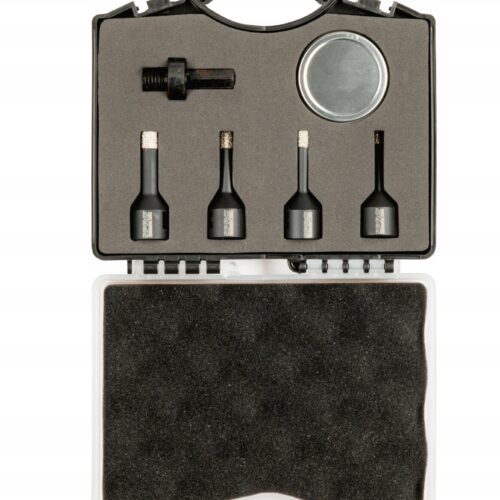 image-786.jpeg ZESTAW OTWORNIC DIAM. DO CIĘCIA NA SUCHO M14 6,8,10,12MM+WOSK+ADAPTER 4SZT.