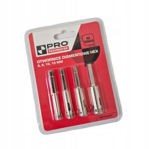 image-787.jpeg ZESTAW OTWORNIC DIAMENTOWYCH DO CIĘCIA NA MOKRO HEX 6,8,10,12MM PRO-WA360