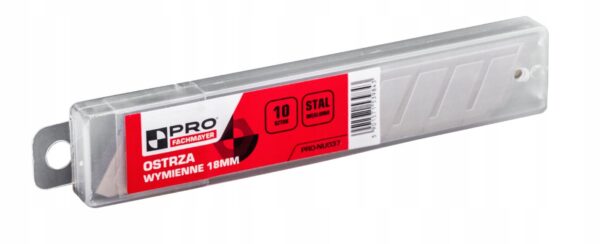 OSTRZA WYMIENNE PRO STAL 60C 18MM 10SZT OP