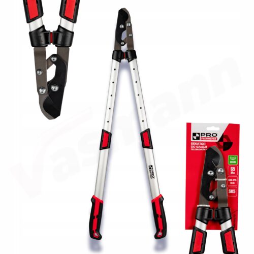 SEKATOR OGRODOWY DO GAŁĘZI KRZEWÓW TELESKOPOWY PRO Z REGULACJĄ WYDŁUŻENIA