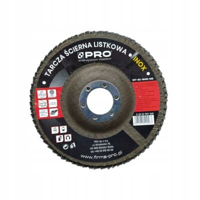 TARCZA ŚCIERNA LISTKOWA DIAMENTOWA GRAN. 120 x125MM PRO