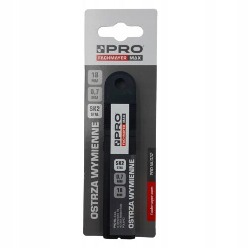 OSTRZA WYMIENNE SK2 BLACK 18 MM 0.7MM 10 SZT