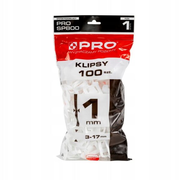 SYSTEM POZIOMUJĄCY PRO-S P 800 1MM KLIPS WYSOKI 200 SZT