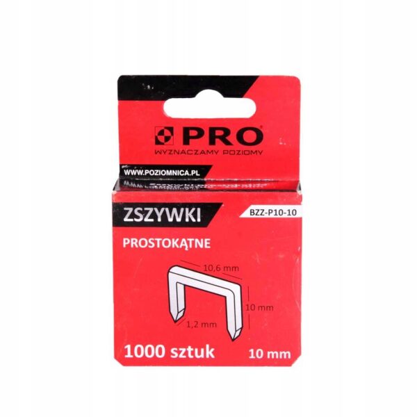 ZSZYWKI PROSTOKĄTNE BZZ-P 10-10 1000 szt (10mm)