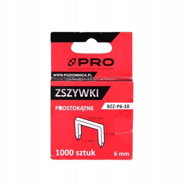 ZSZYWKI PROSTOKĄTNE BZZ-P 6-10 1000 szt (6mm)