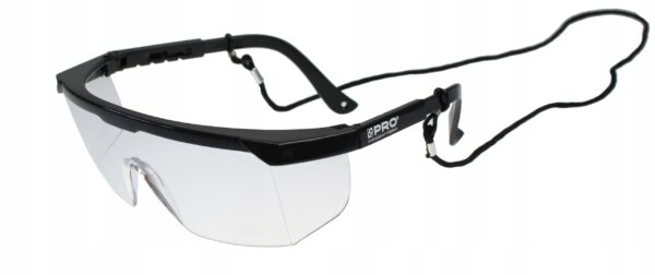 OKULARY OCHRONNE PRZEZROCZYSTE ZE SZNURKIEM SG-70C