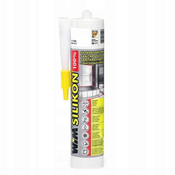 WIM SILIKON SANITARNY 1/00 310ML BIAŁY
