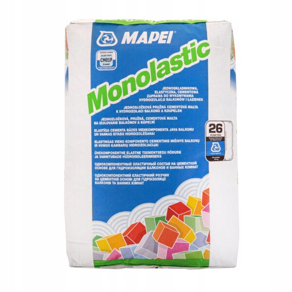 Mapei Monolastic Elastyczna Zaprawa Hydroizolacyjna 20kg Na Balkony Tarasy